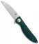 Kizer Swaggs Swayback Liner Lock Knife Green G-10 (3" Stonewash) V3566N5
