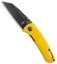 Kizer Shard Liner Lock Knife Yellow G-10 (2.25" Black SW) V2531N1
