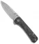 QSP Hawk Liner Lock Knife Carbon Fiber (3.22" Damascus)