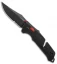 SOG Trident AT-XR Lock Knife Black/Red Clip Point (3.7" Black Serr)