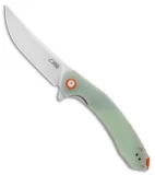 CJRB Cutlery Gobi Liner Lock Knife Jade G-10 (3.5" Stonewash)