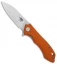 Bestech Knives Beluga Liner Lock Knife Orange G-10 (3" Satin) BG11E-2