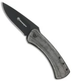 Kilimanjaro Winkler DW Folder Liner Lock Knife Canvas Laminate (3.125" Black)