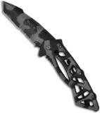 Buck Bones Frame Lock Knife Tiger Stripe (3" Camo Serr) 0870CMX-B