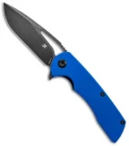 Kansept Knives Kryo Liner Lock Knife Blue G-10 (3.6" Black SW) T1001B2