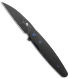 DROP + Zinker Dogtooth Frame Lock Knife Black G-10 (3.25" Black)