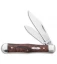 Case Small Swell Center Jack Knife 3" Brown Maple Burl Wood (7225 1/2 SS) 64061