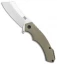 Buck N Bear EDC Cleaver Frame Lock Knife Desert Tan G-10  (3.75" SW)
