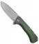 PMP Knives Revenge II Frame Lock Knife Green Titanium  (3.75" Stonewash M390)