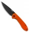 CJRB Feldspar Liner Lock Knife Orange G-10 (3.5" Black)
