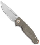 Viper Knives Vox Katla Liner Lock Knife Green Canvas Micarta (SW) V5982CG
