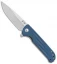 Kizer Justice Liner Lock Flipper Knife Blue G-10 (3.75" Satin)  V4543C2