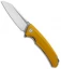 Bestech Knives Texel Liner Lock Knife Yellow G-10 (3.25" Gray/Satin) BG21C-2