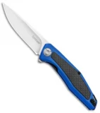 Kershaw Sinkevich Atmos Liner Lock Knife Blue G-10/Carbon Fiber (3" Satin)
