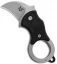 Fox Knives Mini-KA Linerlock Karambit Knife Black (1" Bead Blast) 01FX328