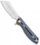 Artisan Cutlery Tomahawk Liner Lock Knife Black/White G-10 (3.8" Stonewash)