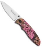Browning EDC Folding Liner Lock Knife Pink Camo (2.625" Satin) 3220250