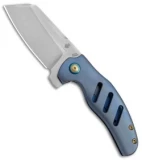 Kizer Sheepdog C01C Frame Lock Knife Blue Titanium (3.25" Stonewash) Ki4488A