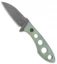 Krein Knives TK-1 Wharncliffe Fixed Blade Neck Knife Jade G-10 (2.125" Gray M4)
