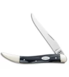 Case Medium Texas Toothpick Knife Black Pearl Kirinite (3.4" Polish)