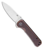 QSP Knife Hawk Liner Lock Knife Textured Copper (3.25" Satin)