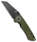 Kizer CK Knifeworks Critical Mini Liner Lock Knife Green G-10 (3" Black)