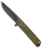 Medford M-48 Hybrid Ti Frame Lock Knife Yellow Aluminum  (3.9" Black PVD)