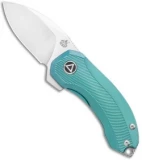 QSP Knife Hamster Framelock Knife Green Anodized Titanium (2" Satin)