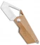 Kizer Cyber Blade Frame Lock Knife Brown Micarta (2.1" Satin) V2563-A
