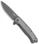 LionSteel Myto Flipper Knife Old Black Titanium (3.25" Black PVD) MT01BBW
