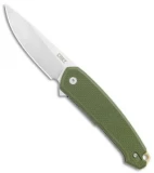 CRKT Vox Tueto Spring Assisted Flipper Knife OD Green G-10 (3.3" Satin) 5325