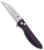 Kizer Vanguard Swaggs Swayback Knife Purple G-10 (3" Stonewash) V3566N1