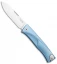 LionSteel Thrill Integral Slip Joint Knife Blue Titanium (Satin) TL-BL
