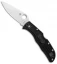 Spyderco Endela Lightweight Lockback Knife Black FRN (3.41" Satin) C243PBK