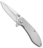 Bear & Son 4" Liner Lock Flipper Knife Stainless Steel (2.8" Satin) 112