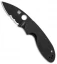 Spyderco Efficient Liner Lock Knife Black G-10 (3" Black Serr) C216GPSBBK