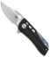 Bestech Knives Engine Bowie Flipper Knife CF/Gray Ti (2.38" Satin) BT1806A