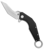 Artisan Cutlery Cobra Liner Lock Knife Textured Black G-10 (3.5" Satin)