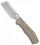 Gerber FlatIron Cleaver Frame Lock Knife Desert Tan G-10 (3.6" Stonewash)