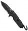 HK Karma Tanto First Response Tool Flipper Knife Black G-10 (3.75" Black Serr)