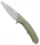 Bestech Knives Warwolf Liner Lock Knife OD Green G-10 (3.5" Satin)