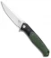 Bestech Knives Swordfish Liner Lock Knife Green/Black G-10 (3.8" Satin)
