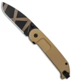 Extrema Ratio BF2 Desert Warfare Liner Lock Knife Bronze Aluminum (3.5" Black)