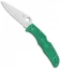 Spyderco Endura 4 Knife Flat Ground Green FRN (3.75" Satin) C10FPGR