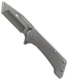 Schrade Tanto Folding Frame Lock Flipper Knife (3.7" Grey) SCH301