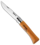 Opinel Knives No. 10 Carbon Steel Knife Beech Wood (3.9" Satin)