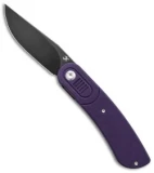 Kansept Knives Lundquist Reverie Liner Lock Knife Purple G-10 (3" Black)
