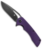 Kansept Knives Kryo Liner Lock Knife Purple G-10 (3.6" Black SW) T1001B3