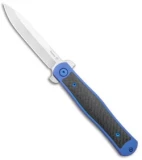 DROP + Degnan Emrose Frame Lock Knife Blue Titanium/CF (3.25" Satin)