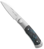 Viper Knives Hug Slip Joint Knife Dark Matter Blue Carbon Fiber (3.1" Satin)